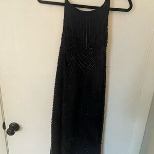 Navy Beaded Dress